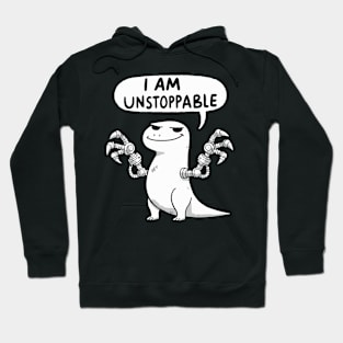 I am Unstoppable Arms T-Rex Dino Hoodie